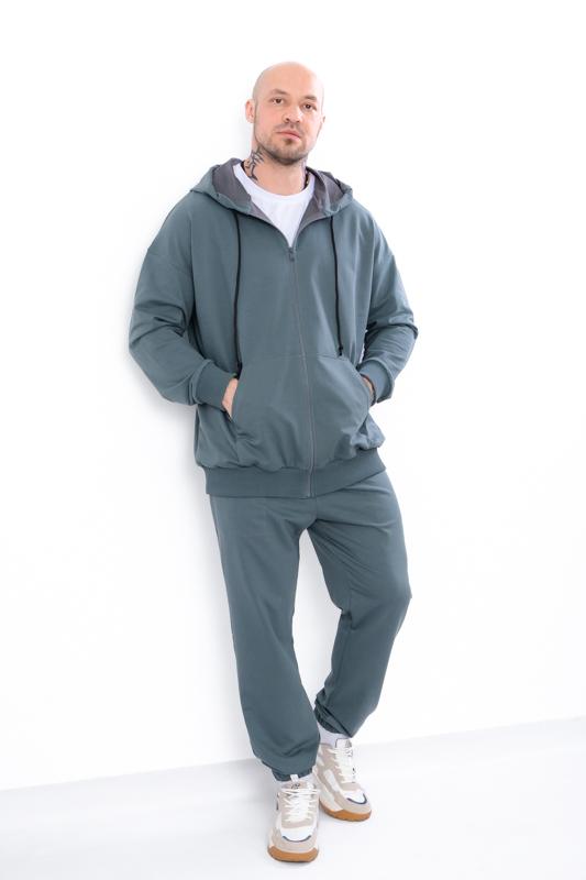 Men’s Oversized Hoodie & Joggers Set – Soft Double-Knit Fabric & Adjustable Hood, Any Season, 8373-057-1 HC