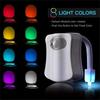 Cute Mini Human Body Infrared Induction LED Toilet Night Light, 8/16 Colors Bathroom Star Projector Lamp with Motion Sensor for Home Decor