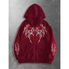 Felpa con cappuccio e zip College Special Brother Design Oscuro Stampa Originale, una Felpa con cappuccio e zip alla Moda Street Style Adatta per Occasioni Casual