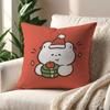 Christmas Cartoon Cute Kitten cushion cover Pillow Cover Decoration Room Home Sofa living Office Car Nordic Simplicity