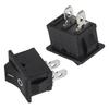 10pcs Snap-in Boat Rocker Switch Toggle Power SPST ON-OFF 2 Pin AC 250V 6A 125V 10A 2 Pin Position Snap Switch for Car Auto Boat
