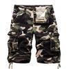 2025 Men's Multi-Pocket Cargo Camouflage Mid-Length Shorts for Casual and Sports Activities