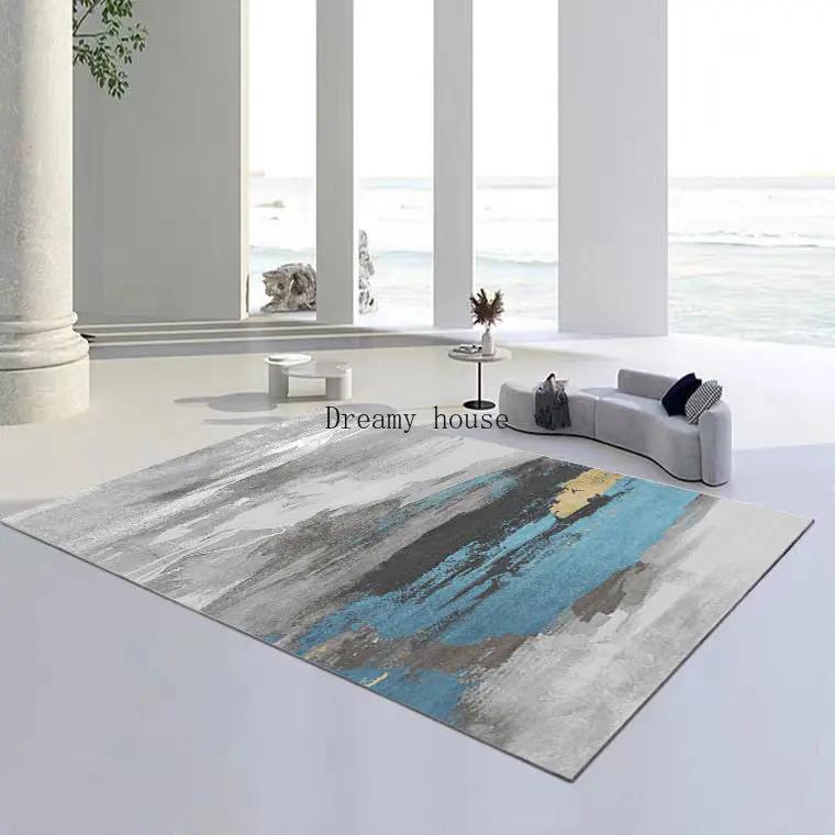 Moderne abstrakte Teppiche für Wohnzimmer 200x300 Leichter Luxus Heimdekoration Schlafzimmerdekor Fußmatte Waschbare Großflächenteppiche