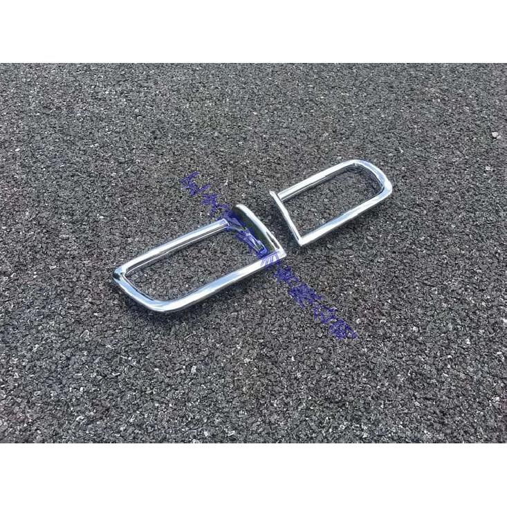 For TOYOTA Land Cruiser Prado J150 2018-   Decorate Accessories ABS Chrome Rear Reflector Fog Light Lamp Cover Trim