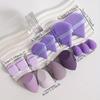 14Pcs Makeup Sponge Set Hydrophilic Polyurethane Pink Purple Brown Orange Black