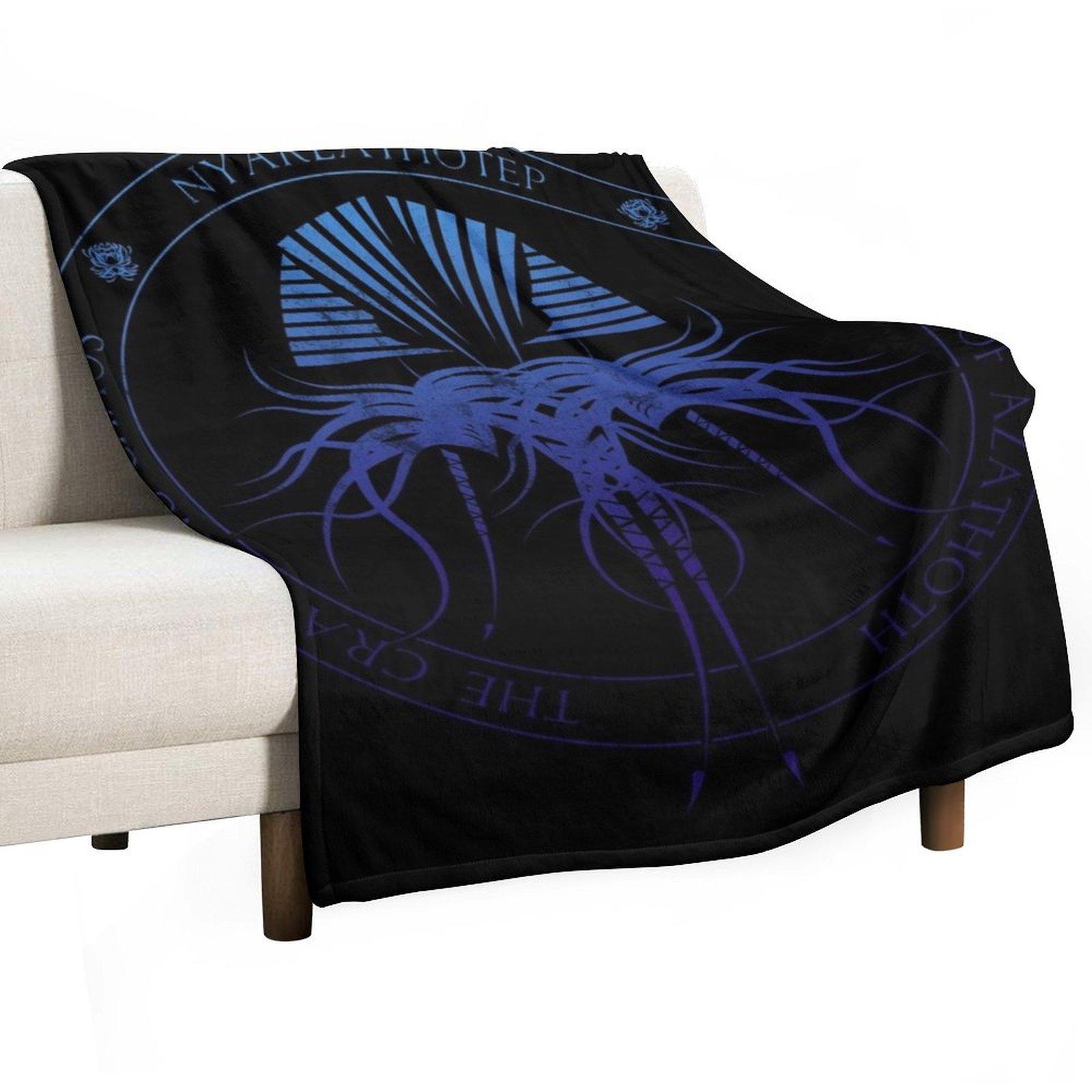 Nyarlathotep Sigil (deep sea) Throw Blanket cosplay anime Flannel Soft Big Stuffeds Blankets 30x40in