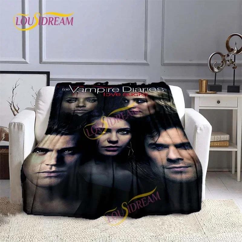 The Vampire Diaries 3D printing flannel plush blanket bedspread lazy blanket Sherpa blanket travel sofa quilt cover