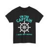 Captain of the Boat Shirt, Boating Lovers I'm The Captain Boater Women Men Tee
