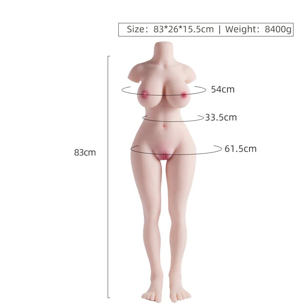 Men's Sex Doll Half Body Long Leg Big Breast Real Skin Feel Masturbation Cup Erotic Adult Sex Toy
