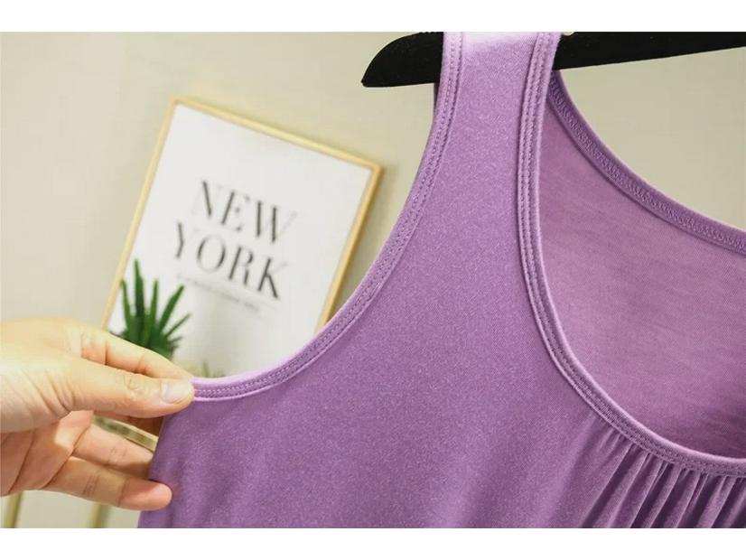 Vestă de vară fără mâneci, lejeră, din modal, pentru femei, mărime plus, versatilă, pentru interior și exterior, top ușor de casă, cămașă subțire.