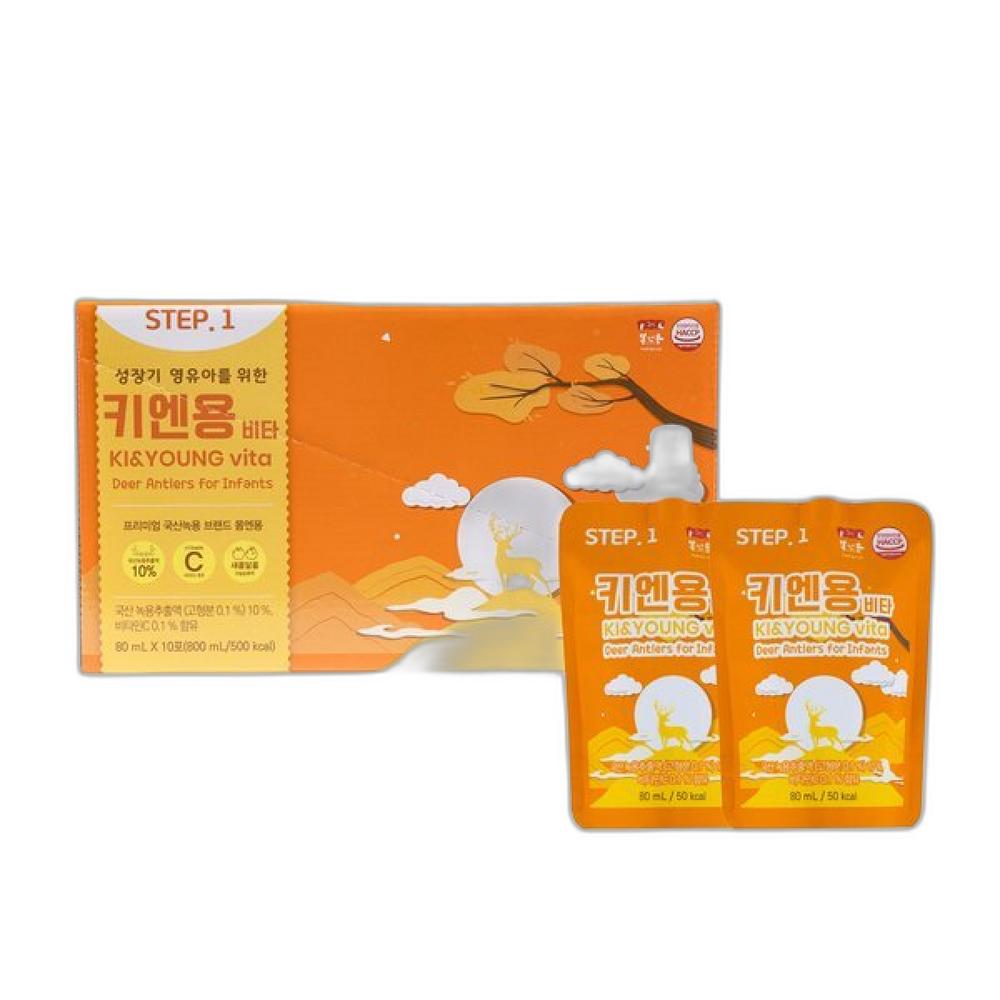 Momenyong Sweet Deer Antler Velvet for Infants/Children with Apple Concentrate. Kienyong Vita: Replenishing energy for children from age 1... 80ml