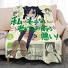 anime Watamote Throw Soft Coral Fleece Blanket 310gsm Fluffy Warm Throw for Sofa Bed Couch Bedroom Decor