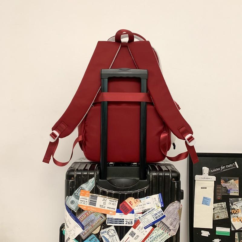 Женский рюкзак большой вместимости нейлоновый водоотталкивающий студенческий цветной — фото 5