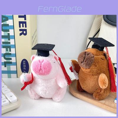 Adorable Capybara Plush Keychain Graduation Gift Soft And Cuddly Short Plush Toy
