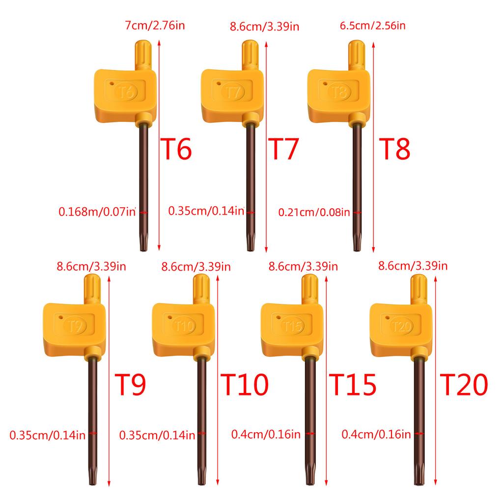 Small Torx Screwdriver Flag Handle Wrench Spanners Key For Hand Drills Hand Tool Mechanical Repair Key Wrench Tool