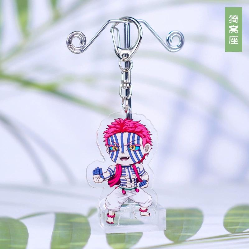 Schlüsselanhänger Anhänger Anime Demon Slayer Kimetsu No Yaiba Kamado Tanjirou Doppelseitig HD Taschenanhänger Geschenk für Fans Cosplay Requisiten Schmuckgeschenk