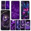 Kunst Lila Schmetterling Handyhülle Für Oneplus 13R 13 12R 11 10T 10R Nord N100 N200 N10 10 9 9R 9RT CE 3 2 Z Pro 5G Weiche TPU Hülle