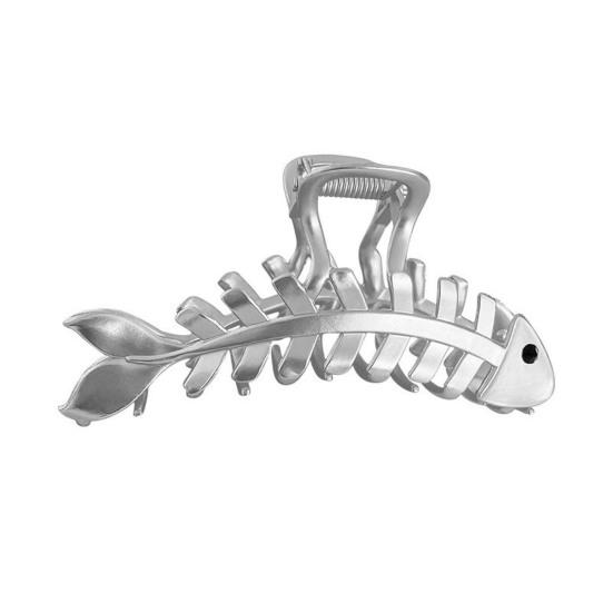 

Заколка-коготь, экологически чистая элегантная легкая женская заколка для волос, держатель для хвоста, заколка-коготь, инструмент, ручка для хвоста, подарок для девочки серебряный