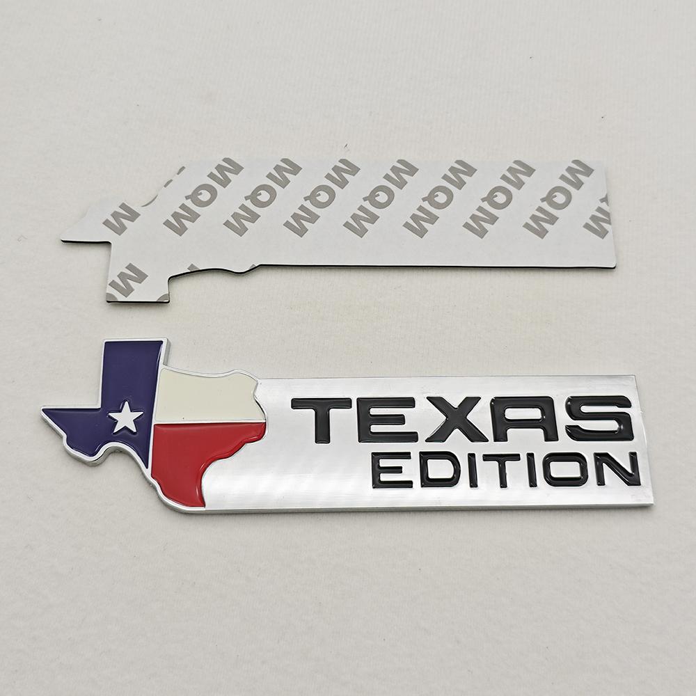 Universal 3D Metal Car Badge TEXAS EDITION Logo Emblem Flag Sticker For Ford Jeep Chevrolet Ram GMC Dodge Motorcycle Accessories