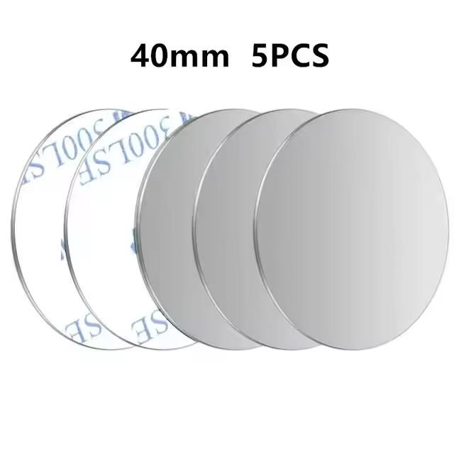 5/10Pcs Metal Plate Disk for Magnetic Car Phone Holder Thin Iron Sheet Sticker Disk for Magnet Tablet Desk Phone Car Stand Mount