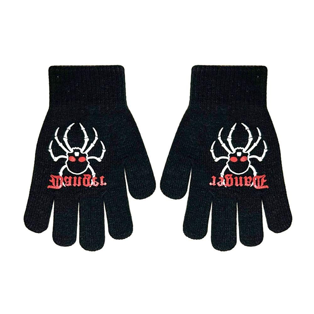 1Pair Coldproof Children's Gloves 7-9 Years Cartoon Gloves Unisex Hand Gloves  Children