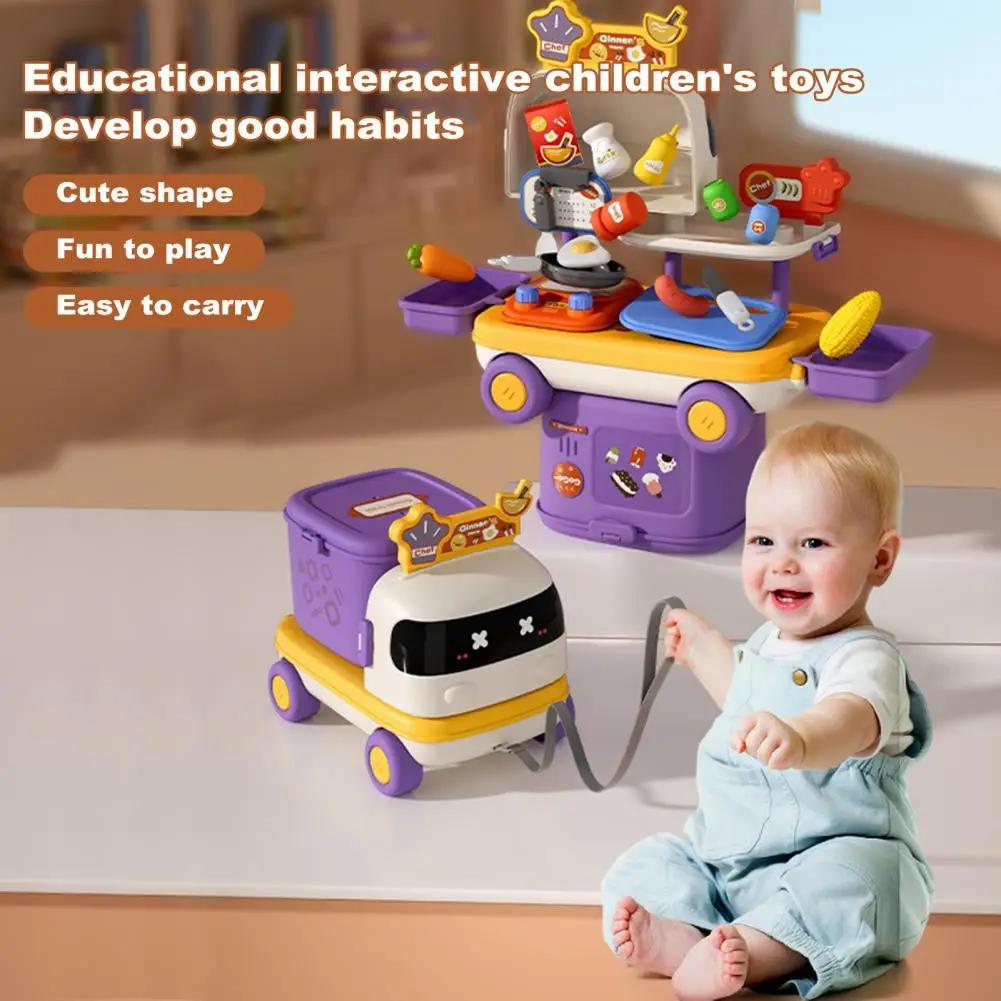 Non-Toxic Multifunctional Kitchen Medical Makeup Toy With Storage Box Children'S Pretend Play House Interactive Toys For Children Kids Gifts
