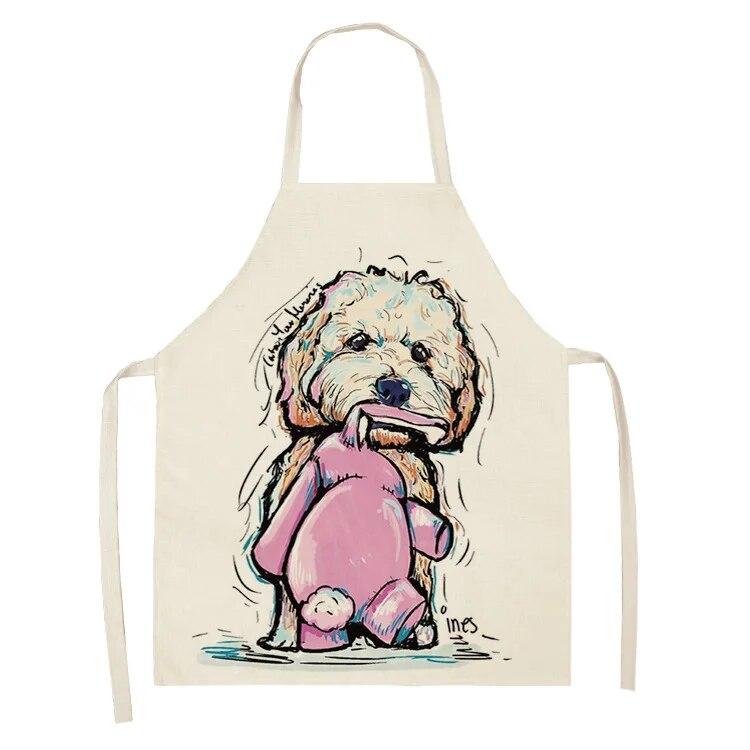 Household Kitchen Apron Nordic Polyester Animal Series Apron Polyester Overalls Adult Apron Polyester Material Apron