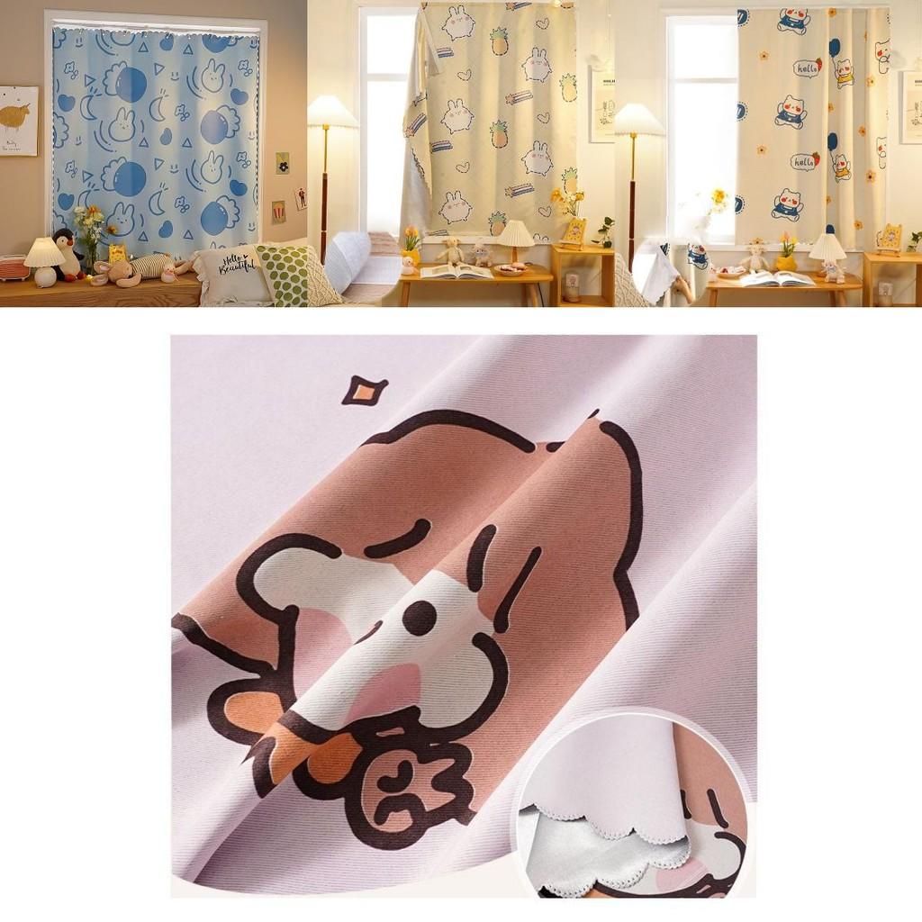 Elegant Velcro Ins Curtain In Korean Style For Modern Blackout And Shading Needs