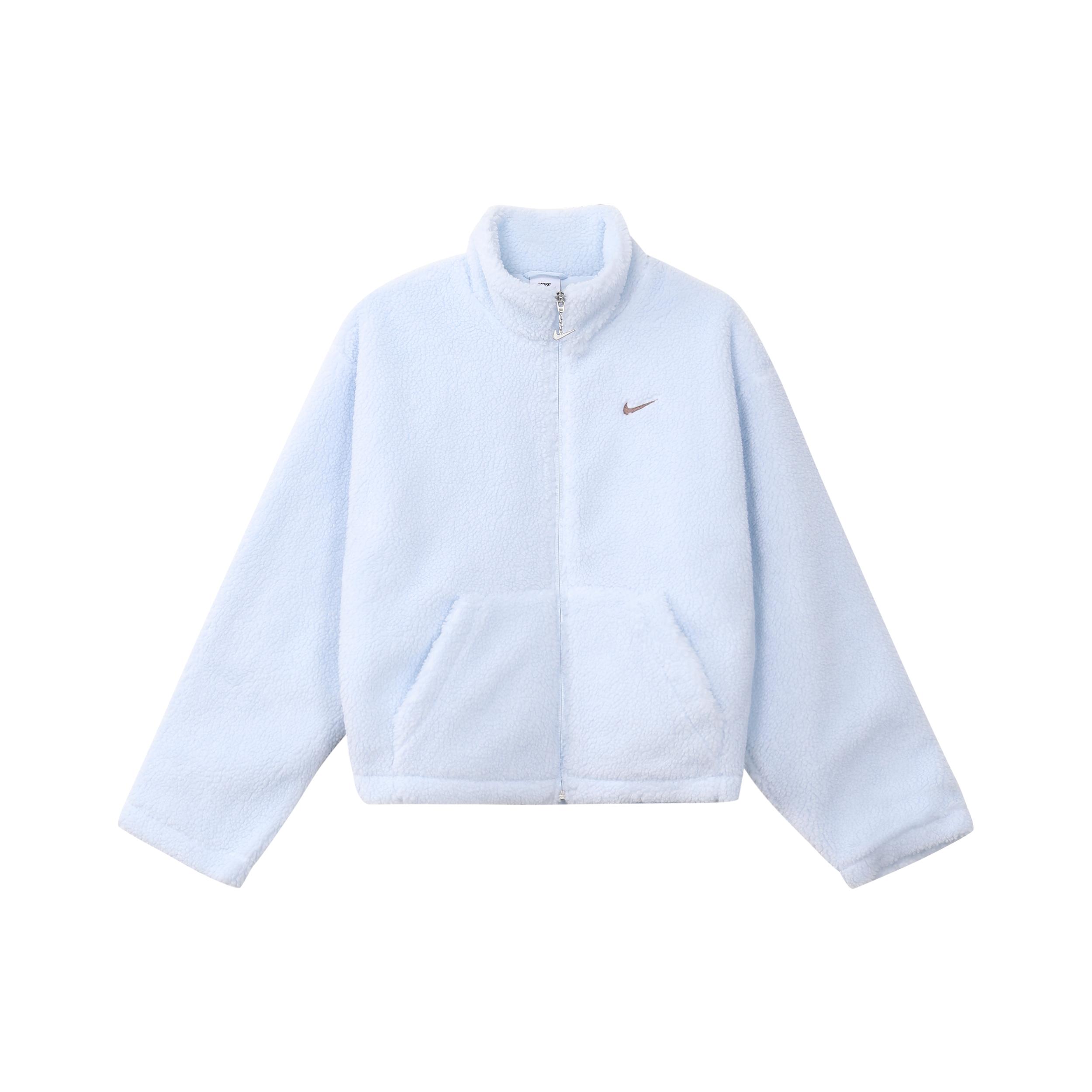 

Новое пальто Nike с бархатистой текстурой женское фиолетово-синее FV4009-423