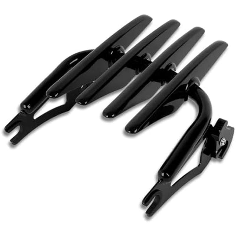 Motorcycle Detachable Sleek Luggage Rack Mounting For Touring Models Luggage Rack Motorcycle Accessories Black Plastic
