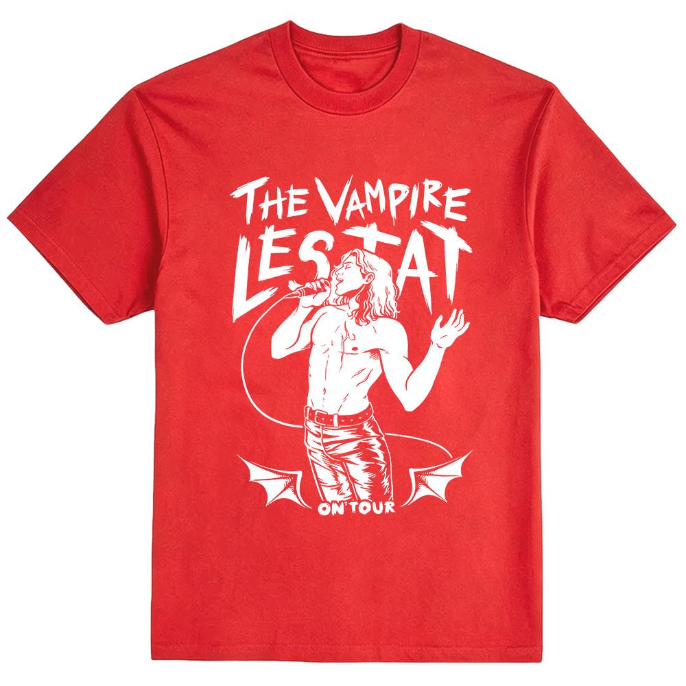 

Men Clothing The Vampire Lestat Tee Summer Fashion Cotton T-shirt Casual Soft Short Sleeve Mens Tshirts Unisex Streetwear XXL червоний