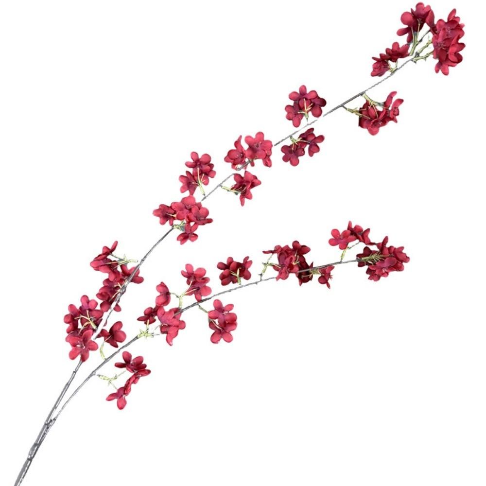 2 Forks Artificial Cherry Blossoms Silk Artificial Faux Plants Wedding Decoration