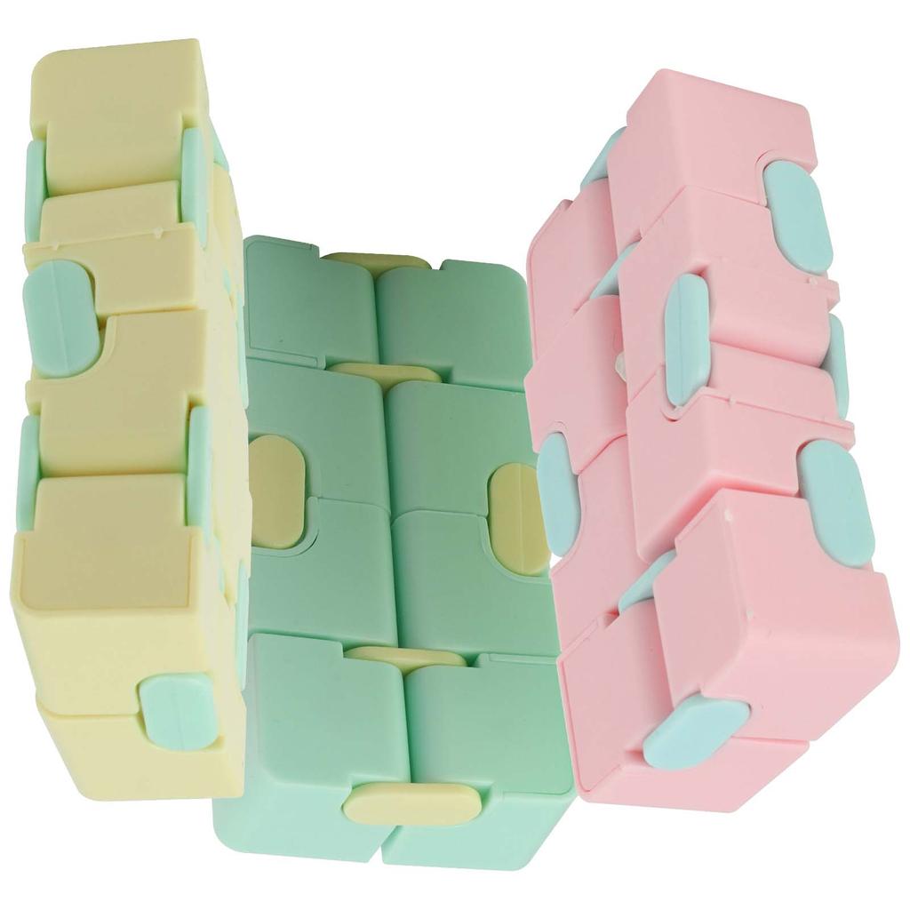 3pcs Plastic Infinite Cube Matte Decompression Toy for Adults Children Office Household Playing