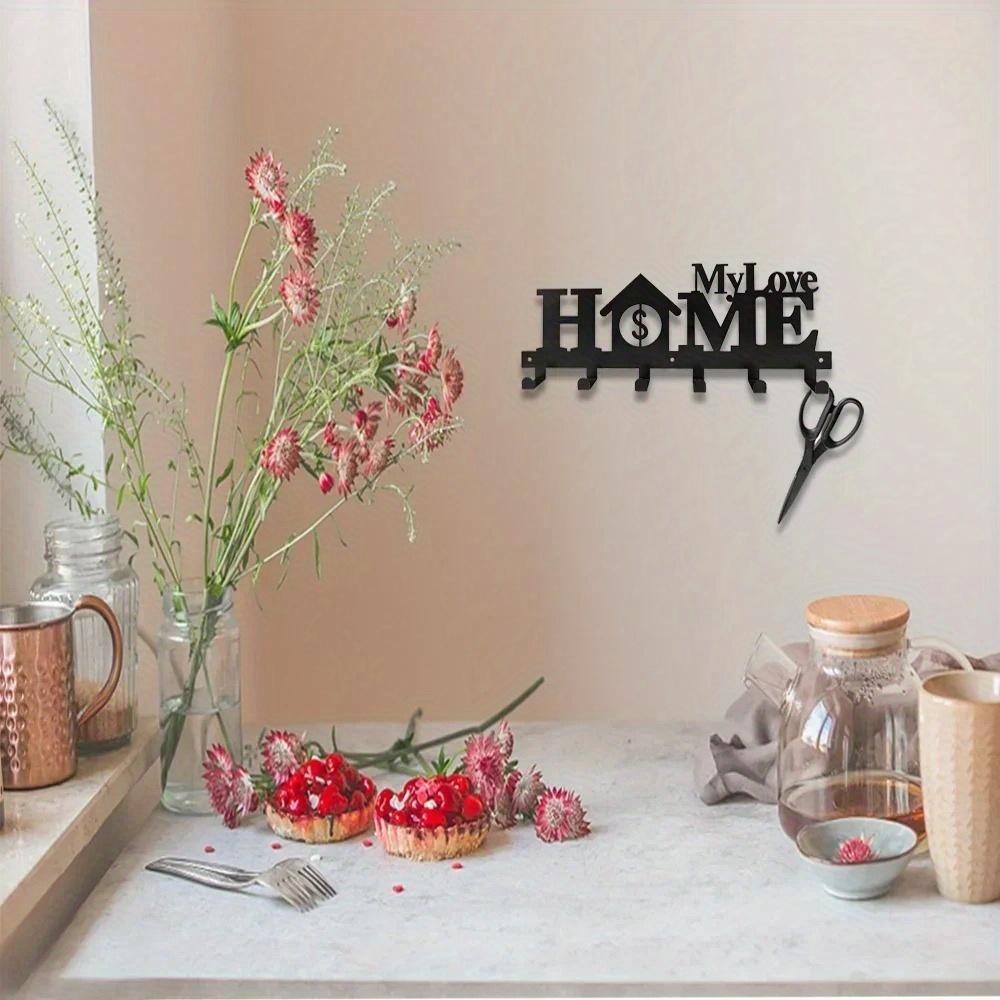 

Cat Key Hooks Wall Mounted Durable Metal Key Hanger Ornament