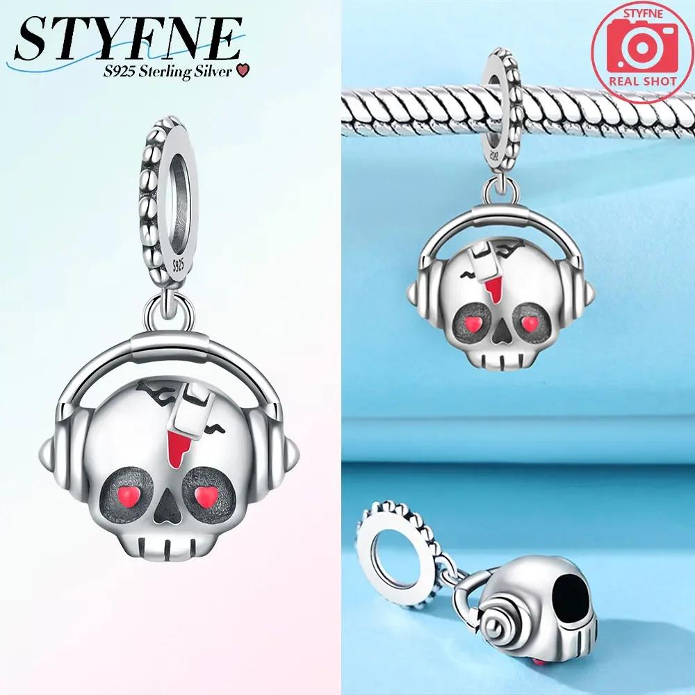 Copperhalloween Luminous Ghost Skull Beads Charm Fit Original Bracelet Women'S Diy Boutique Jewelry Gift