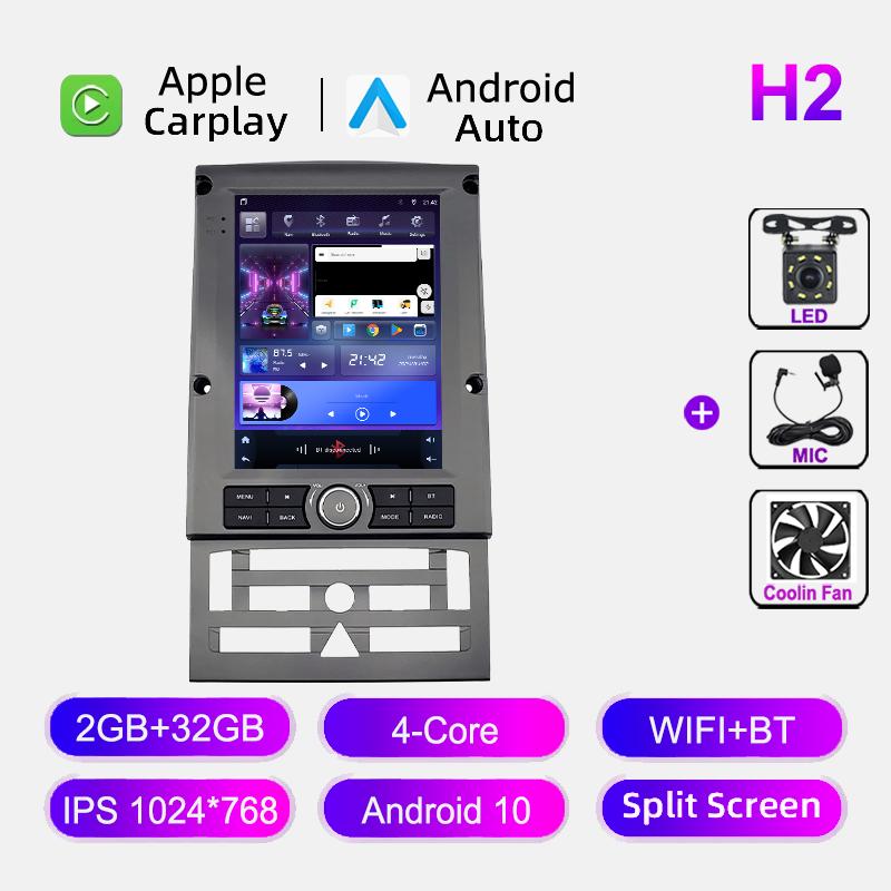 WIFI 4G Tesla Style For Peugeot 407 1 2004 - 2010 Android Car Radio Stereo GPS Navigation Multimedia Video Player No 2din 9.7''