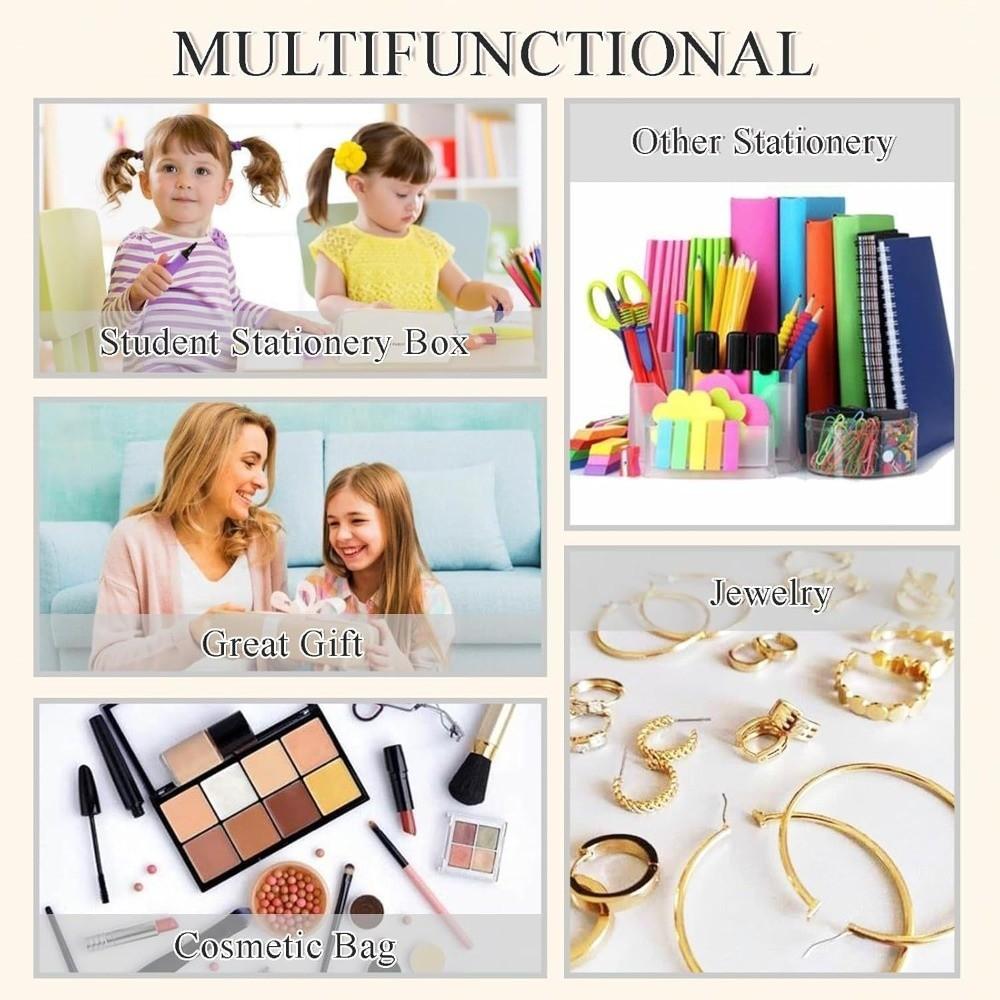 Multifunctional Pen Bag Large Capacity Makeup Bag Portable Stationery Organizer  Student