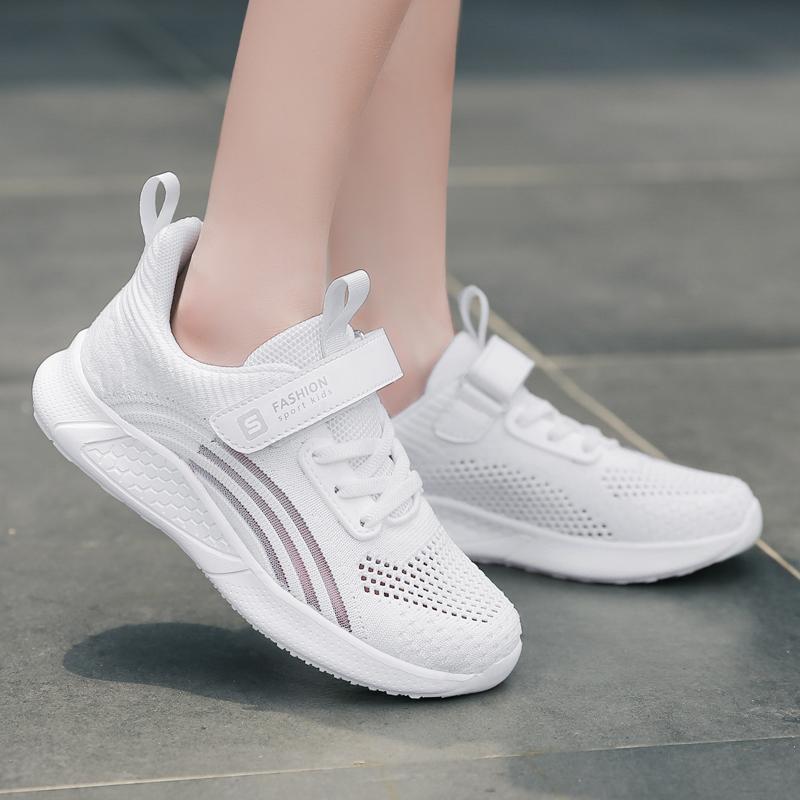 Girl's Large Breathable  Mesh Rotating Buckle Casual Shoes Sports Shoes Children's Shoes Running Shoes