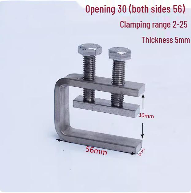 C304 Tiger Claw U-Shaped Stainless Steel Pipe Clamp