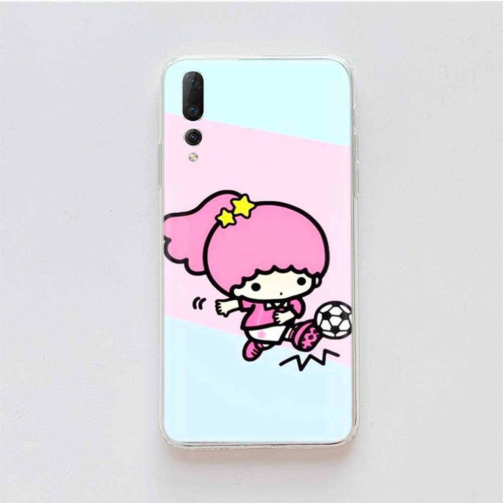 Transparent Case for Samsung A04 A14 A23 M33 M53 Realme 10 9 C35 C55 VIVO X80 Infinix Hot 30 Note 11 Tecno Spark 8P Pro L-31 Cute Little Twin Stars