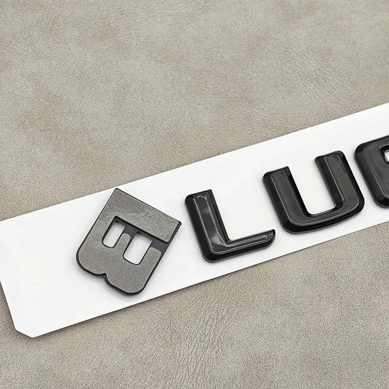 ABS Letters Logo Car Rear Trunk Emblem Badge Stickers For BLUETEC W213 W212 W204 W205 W176 W164