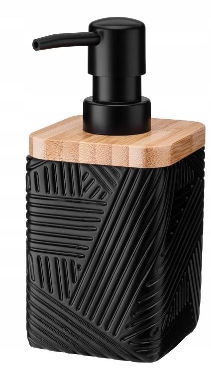 Camino Toilet Brush Square Black For Bathroom Universal With Pattern 1 Pc