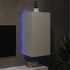 VidaXL Wall-Mounted TV Unit with LED Lights, Hanging Television Cabinet with Storage, Floating TV Stand, Modern, 837260