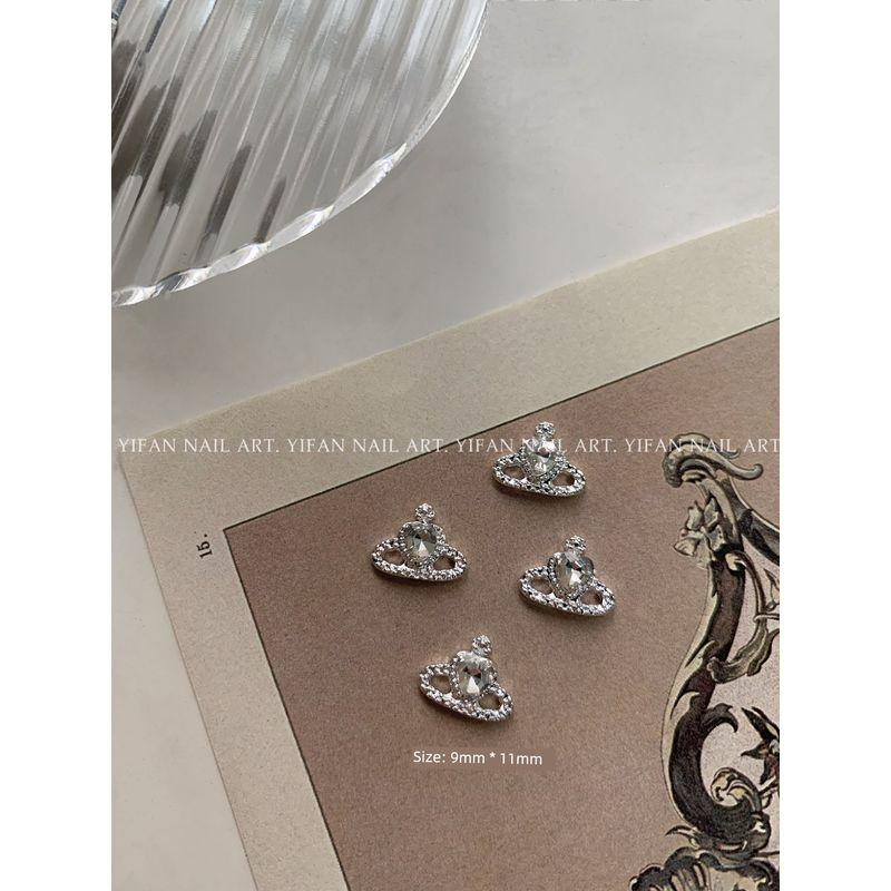 

J31e99 Retro Minimalist Empress Dowager Nail Sticker E99-4. [White Planet. 2]]