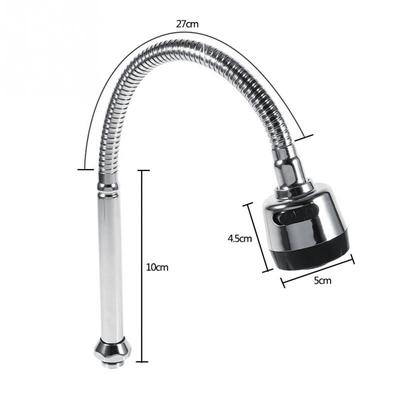 Raccordi per tubi per rubinetti per lavello da cucina con beccuccio in acciaio inossidabile 1X 304 Connessione a maniglia singola