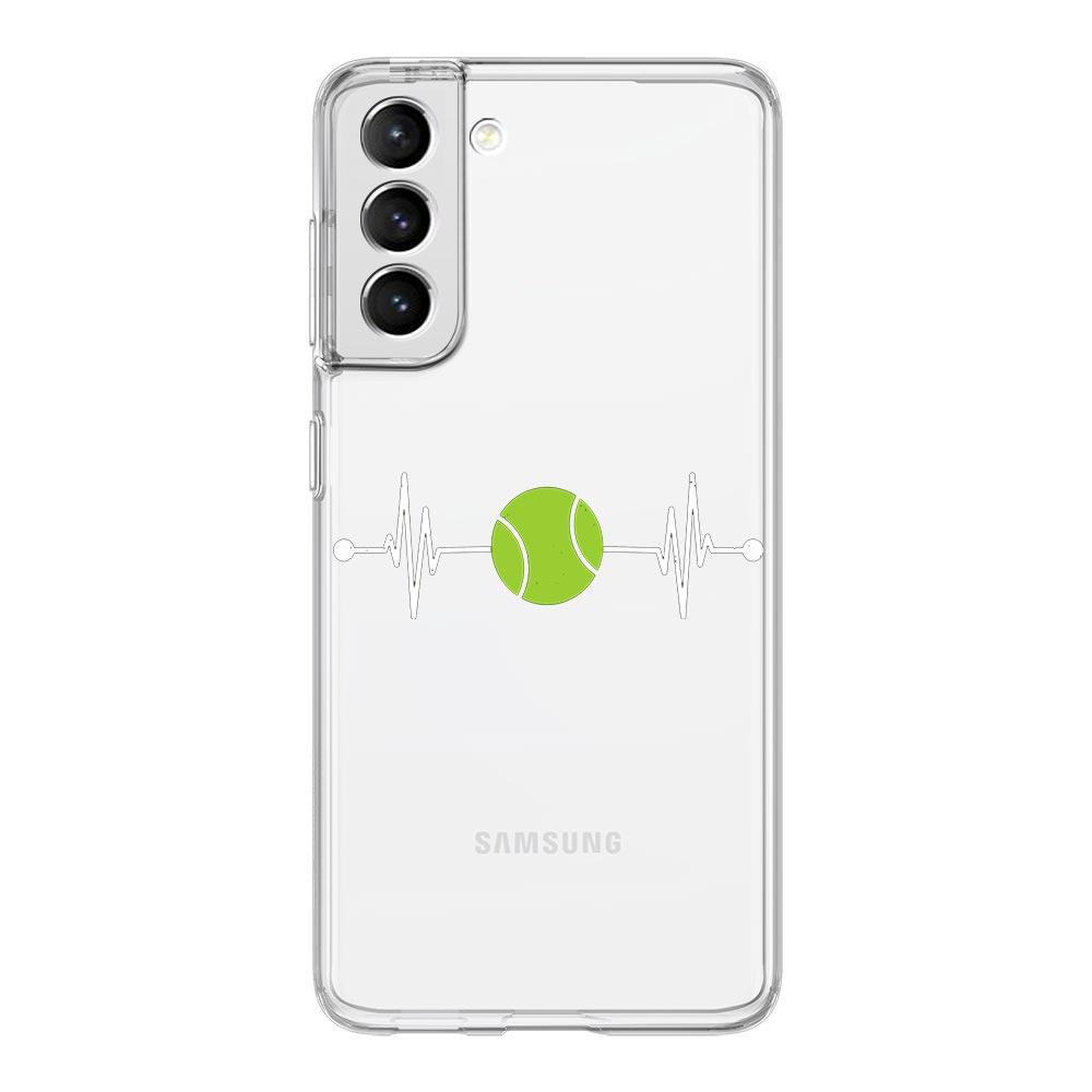 

Phone Case For Samsung Galaxy S24 Ultra S23 FE S22 S20 S21 5G S10 S9 Plus S10E S8 Soft Silicone Clear Tennis Ball Sport Cover Samsung S24