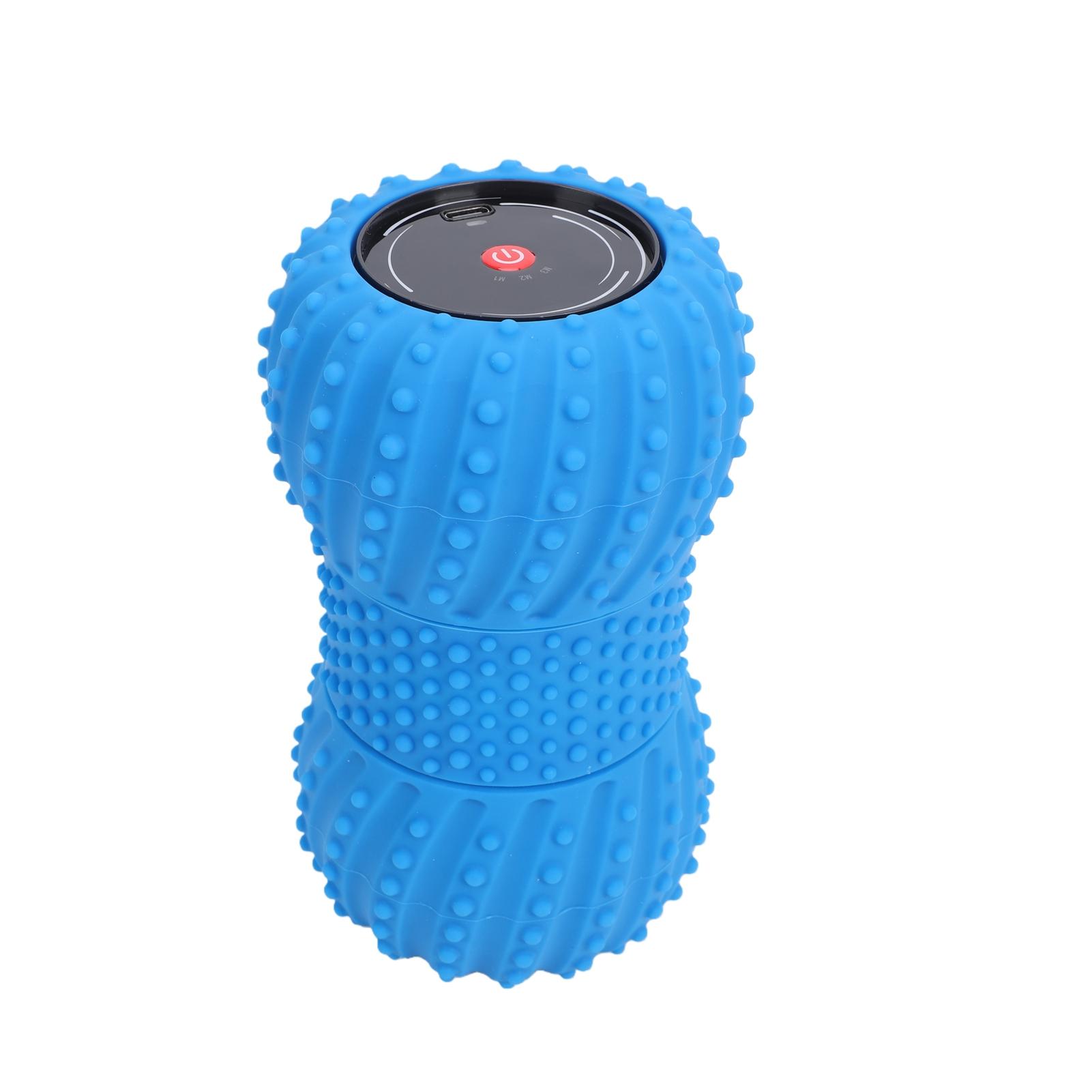 Massage Vibrante , Rouleau Cacahuète avec Haut-parleur pour la Récupération Musculaire, 6 Modes de Vibration, Batterie 4000mAh, Outil de Massage Portable pour Cou Épaules