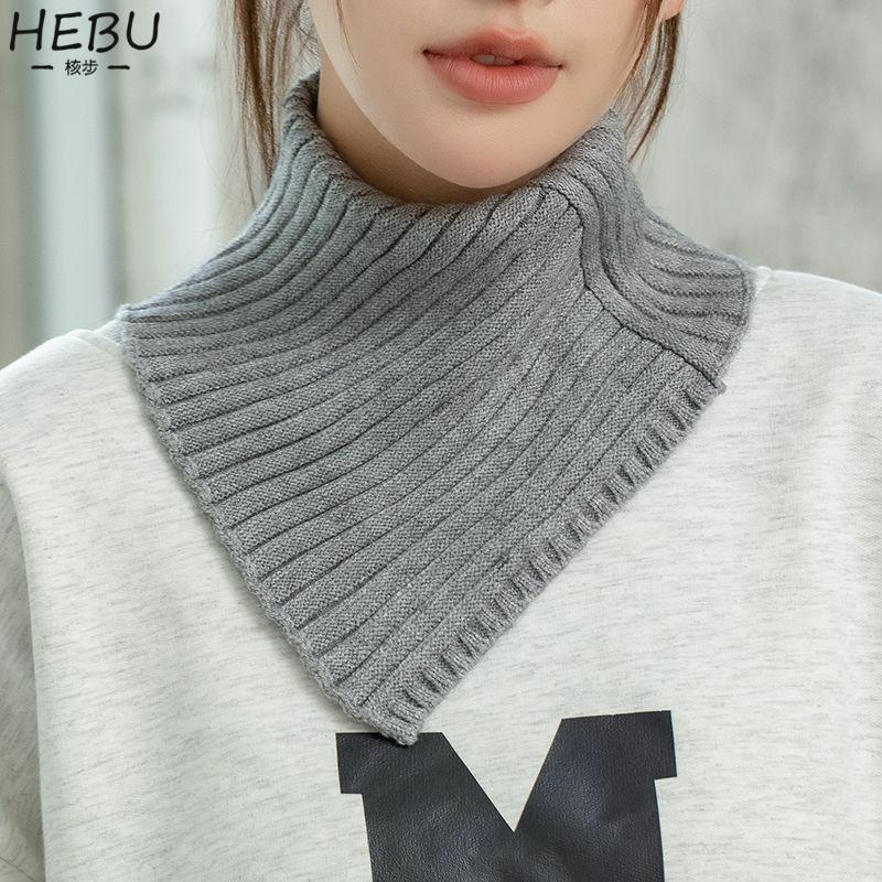 Mote varm avtakbar turtleneck hals varmere skjerf strikket falsk krage
