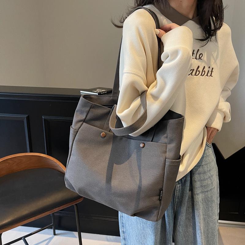 Fashion commuter women's shoulder bag large capacity casual tote bag women's bag class student bag simple nylon bag