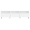 TV Cabinet, White, 150X30X44.5 Cm, Wood-Based Material